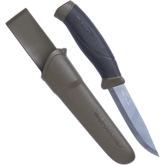 Morakniv Companion Stainless Steel Outdoor Knife Camping Knife MG (Military Green)