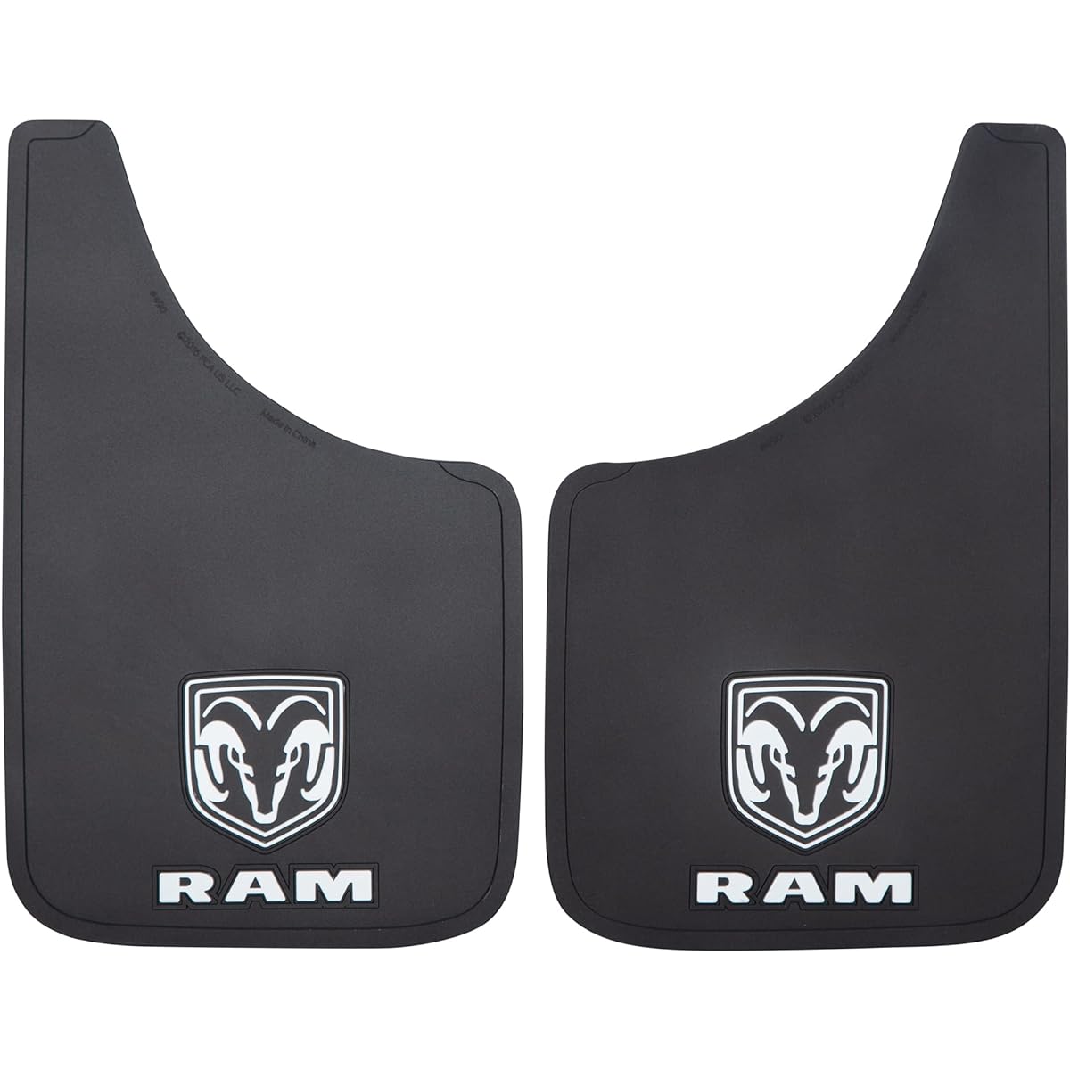 Plasticolor Dodge Lam Lam White Logo Easy Fit 15 inch Mad Guard 2 pieces