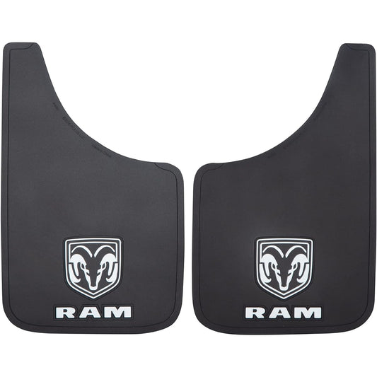 Plasticolor Dodge Lam Lam White Logo Easy Fit 15 inch Mad Guard 2 pieces