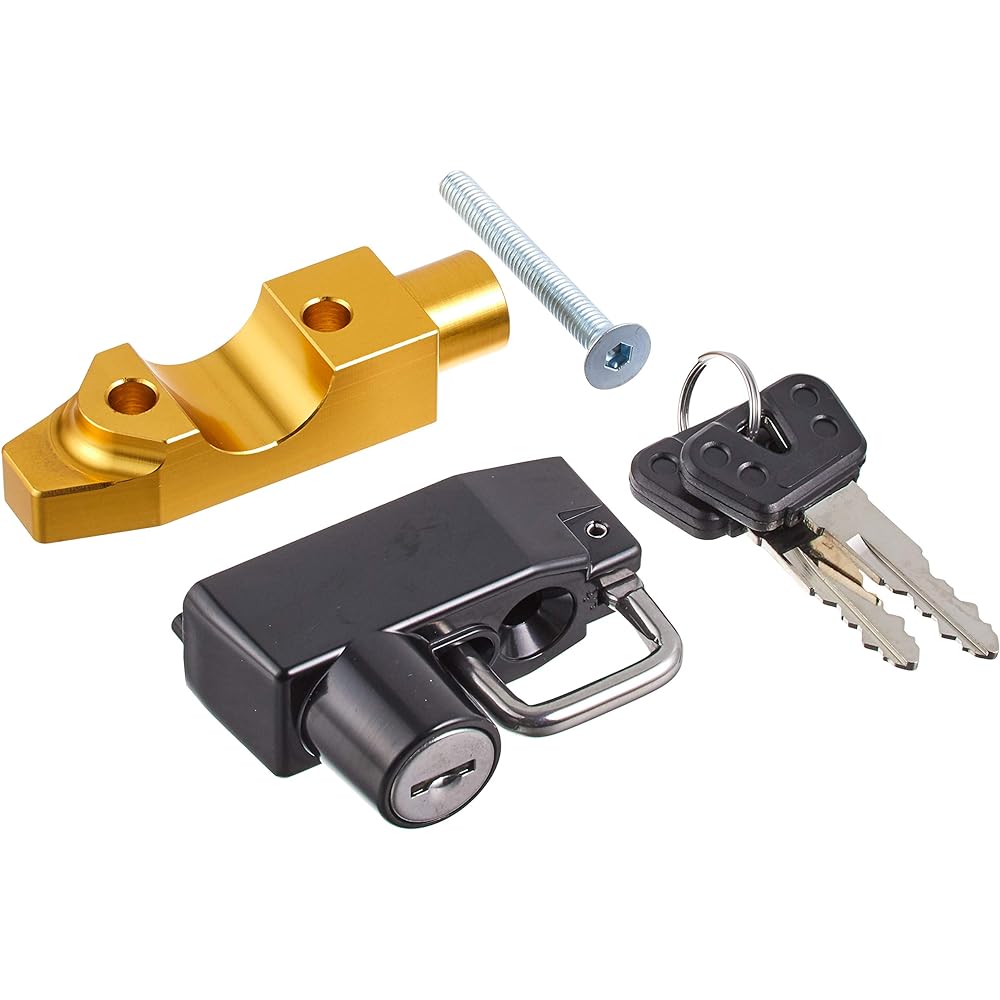 KITACO Helmet Holder with Mirror Holder Silver Monkey 125 (JB02/JB03) Grom (JC61/JC92) CT125 Hunter Cub (JA55/JA65) 564-0501110
