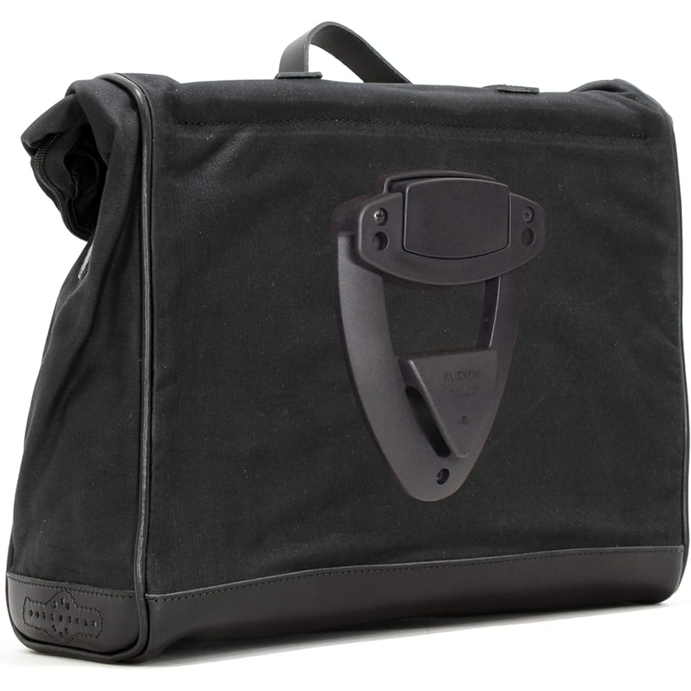 LONGRIDE Heritage Saddle Bag CLICK-ON Roll Top (18L) Low Position Black HQR137WBLA-LW