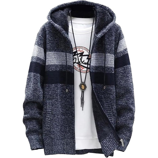 [emptio] Hooded Border Knit Jacket Men's
