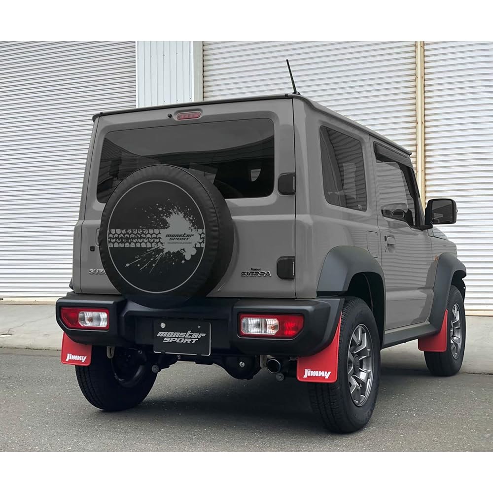 MONSTER SPORT Spare Tire Cover Gravel Vehicle Specific Design Jimny Sierra [JB74W] Spare Tire Tire Cover Made in Japan Waterproof Dustproof Deterioration Prevention Storage Storage 771150-5600M Gray