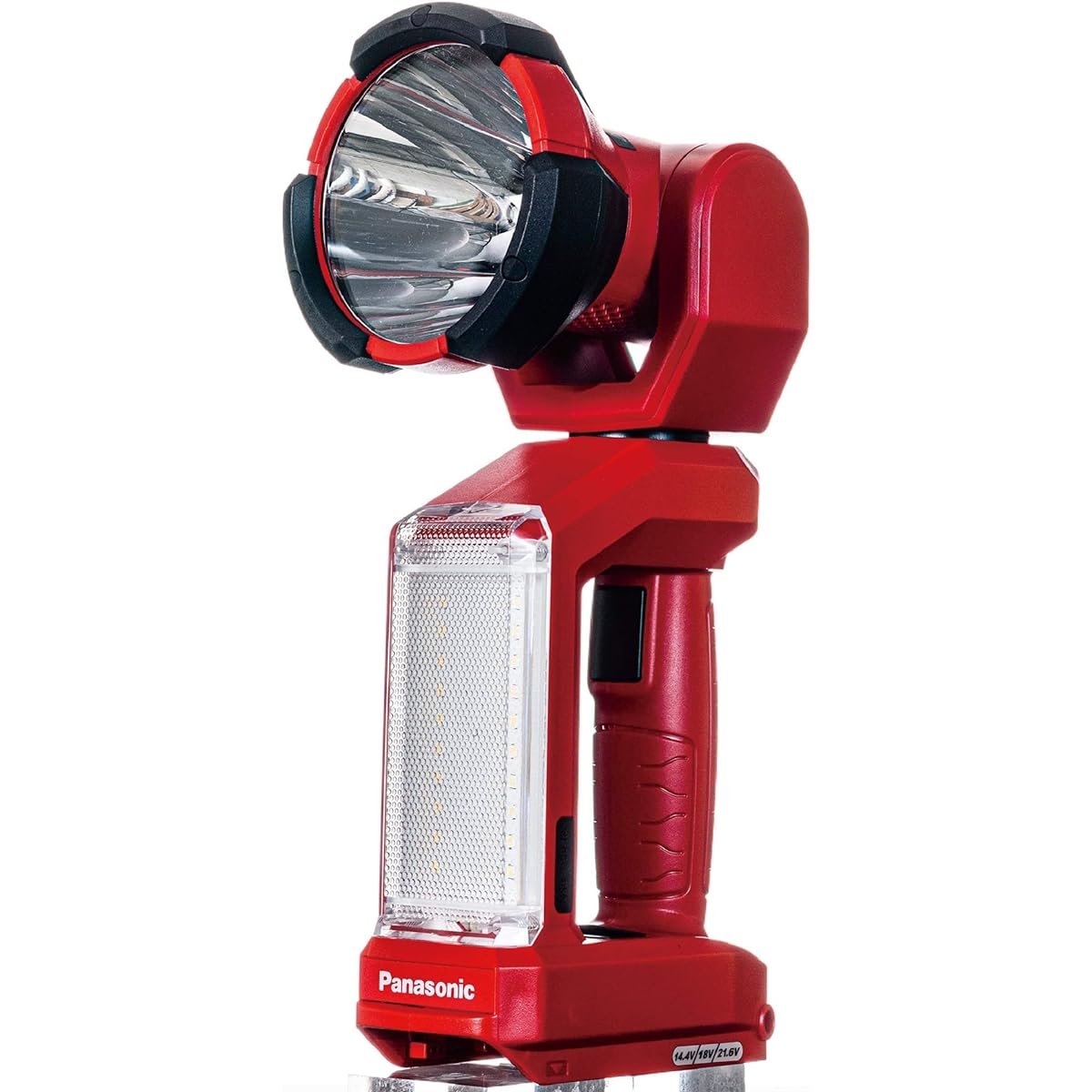 Panasonic Rechargeable LED Spot Wide Light Main Unit Only (Battery Pack and Charger Sold Separately) Dual (14.4V/18V/21.6V Compatible) Spot Light 1500lm Wide Light 500lm Work Light Electrical Work Work Light Floodlight EZ37C6X-R Red