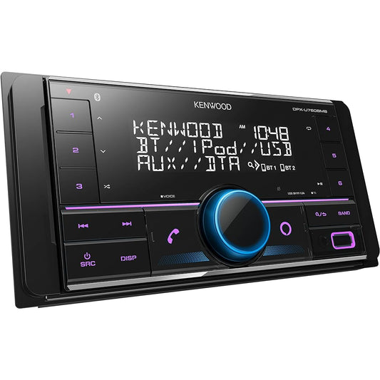 Kenwood 2DIN Receiver DPX-U760BMS MP3 WMA AAC WAV FLAC Compatible USB iPod Bluetooth KENWOOD