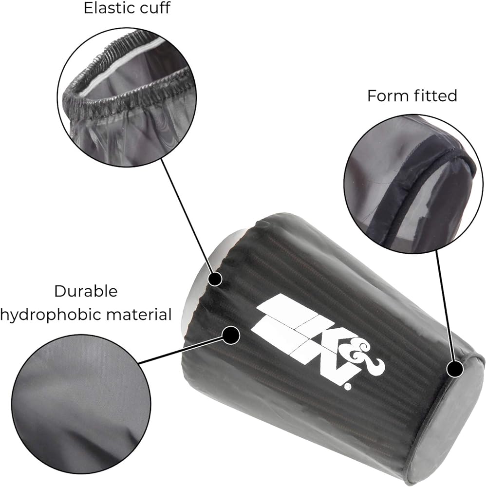 K & N RB-0900DK Black Dry Charger Filter Wrap K & N RB-0900 Filter