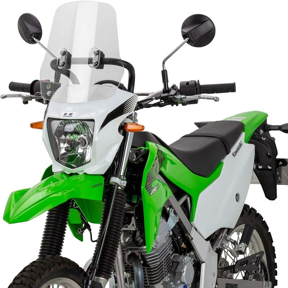 ZETA KLX230 Adventure Windshield with Screen Mount Bar ZE70-1111
