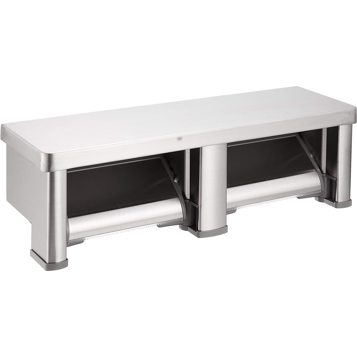 TOTO double paper roll with shelf (stainless steel) stainless steel (matte) YH701