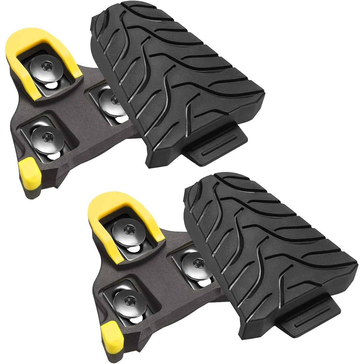 NAACOO SPD Road Bike Cleats for Shimano Speed-SL SM-SH10 SH11 SH12 Cleats Indoor Outdoor Peltle Spin Cycling Pedal Cleats & Bicycle Clip Set