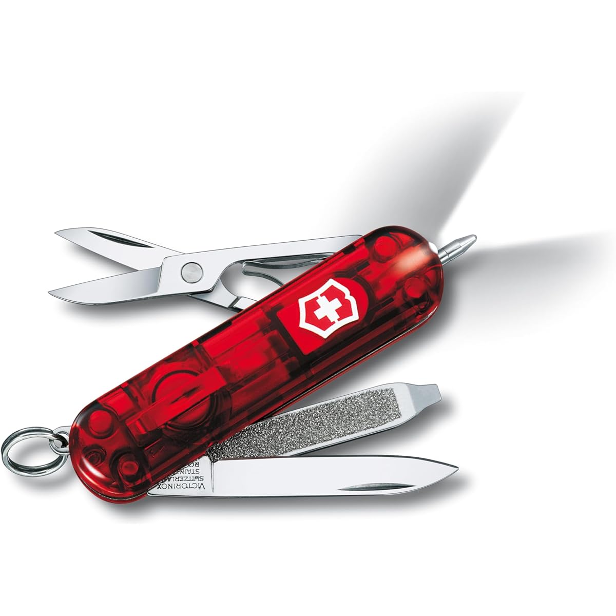 VICTORINOX Signature Light Knife Disaster Prevention Goods Ballpoint Pen with LED Light Swiss Made Multi-Tool with 7 Functions [Domestic Genuine Product]