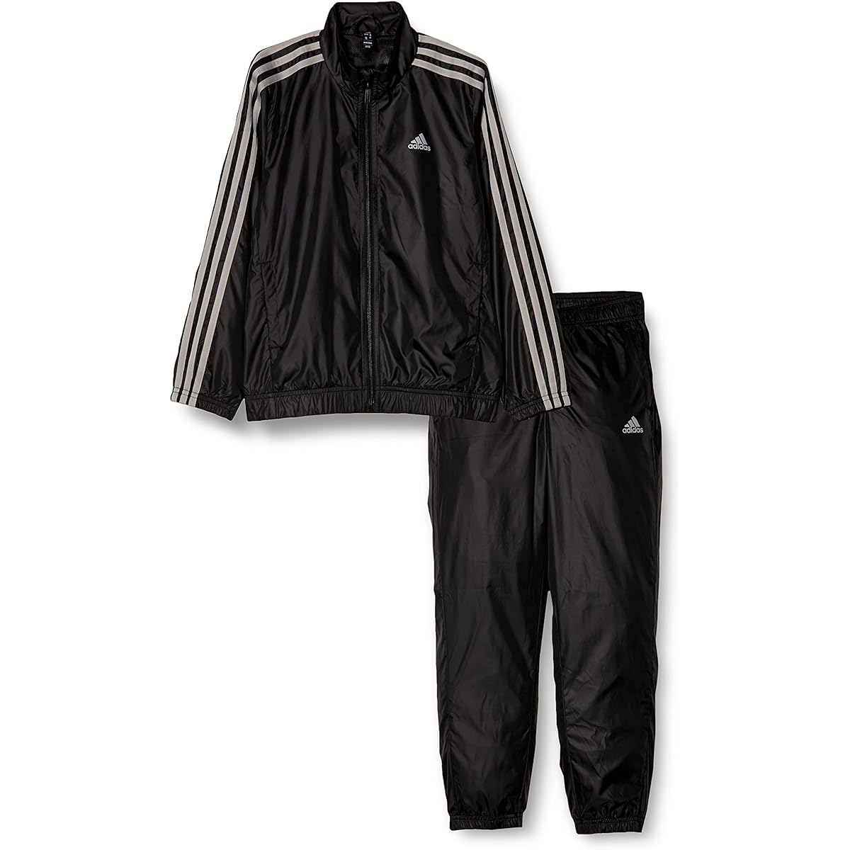 [Adidas] Jersey Top and Bottom Set Kids Essentials 3 Stripes Woven Tracksuit ECN98