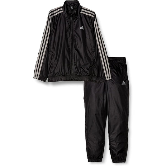 [Adidas] Jersey Top and Bottom Set Kids Essentials 3 Stripes Woven Tracksuit ECN98