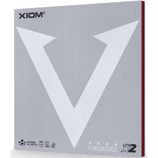 XIOM Table Tennis Rubber Back Soft Vega Pro 10411