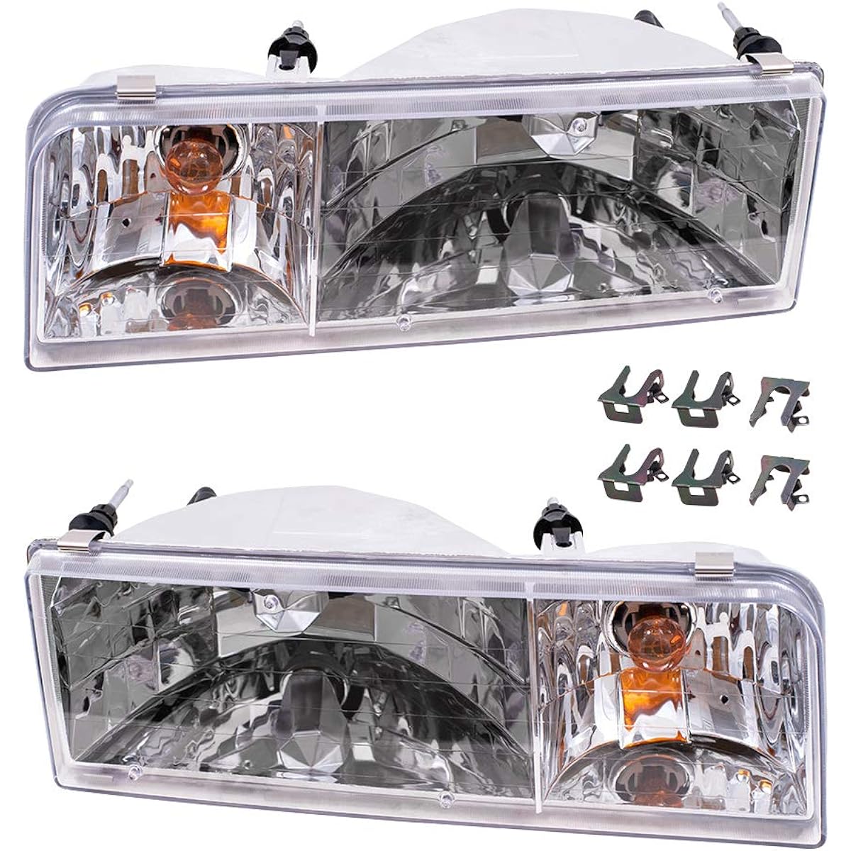 Brock replacement driver and headlights for passenger seats 1995-1997 Towncar F5VY 13008 B F5vy 13008 A