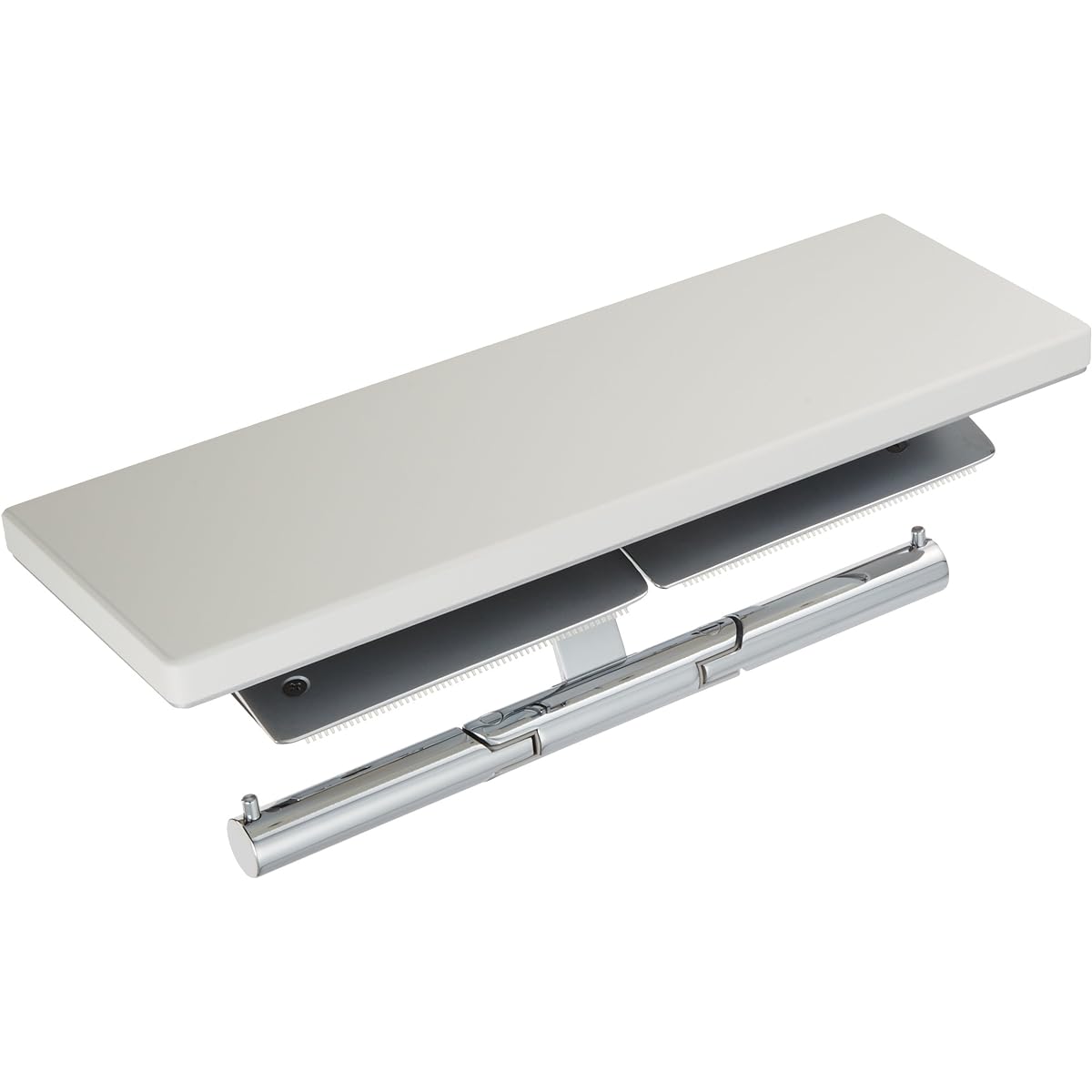 TOTO Double Paper Roller with Shelf (Natural Wood) Metal White YH63BKS#NW1 Movable Core Rod