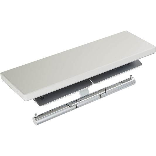 TOTO Double Paper Roller with Shelf (Natural Wood) Metal White YH63BKS#NW1 Movable Core Rod