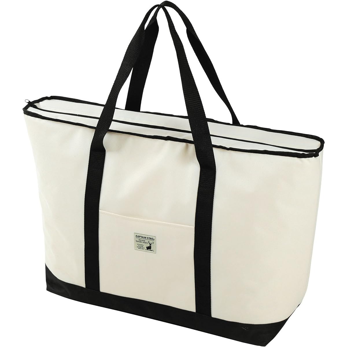 Captain Stag (CAPTAIN STAG) Cold Bag Cooler Bag Tote Type Capacity Approximately White CS Charmant