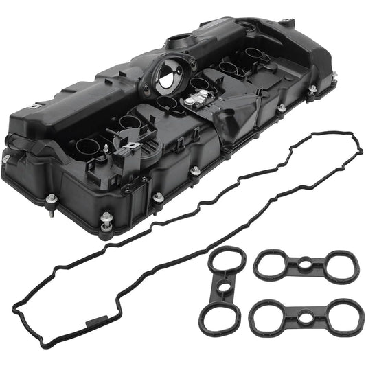 BAPMIC 11127552281 Engine valve cover gasket & bolt with BMW E82 E90 E70 128i 528i 528i X5 Z4 compatible