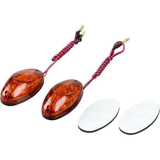 POSH Motorcycle LED Turn Signal Amber Lens Aero LED Turn Signal 097021