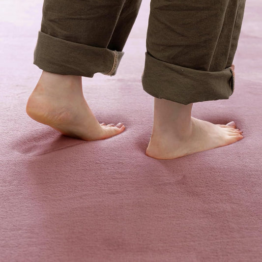 Hagiwara Rug Hot Carpet Cover Pink Approx. 185 x 185cm "Meringue Touch Premium" Memory Foam, Thick, Washable, Water Repellent, Non-Slip Processed, Hot Suitable