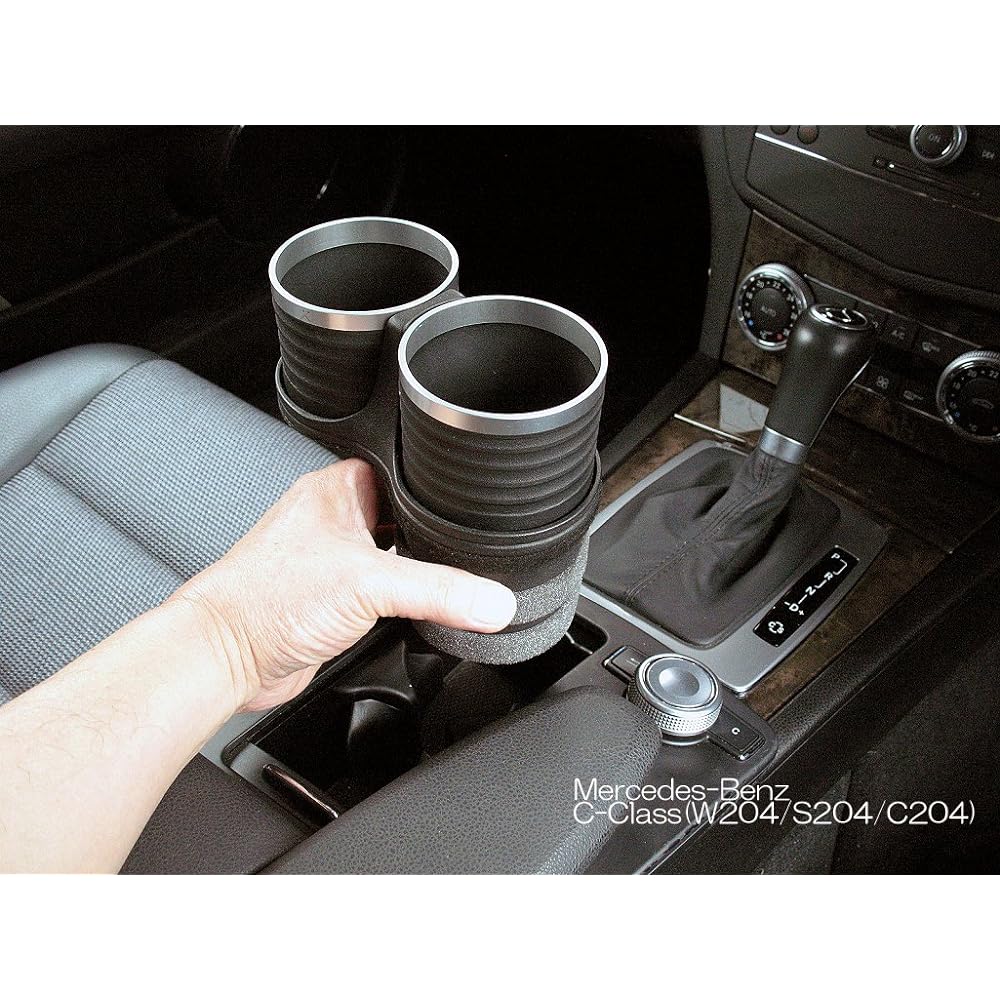 ALCABO Interior Multi-Pocket Series "Black Cup Holder (AL-M312B)" AL-M312B