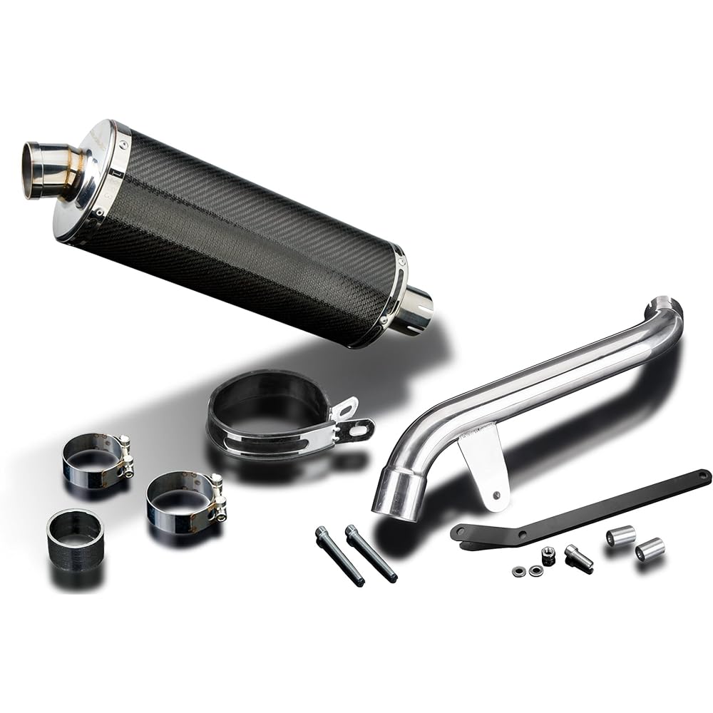 DELKEVIC Slip-on Carbon Oval Muffler for SUZUKI SV650 HI-LEVEL 2016-2018 350mm KIT09G4