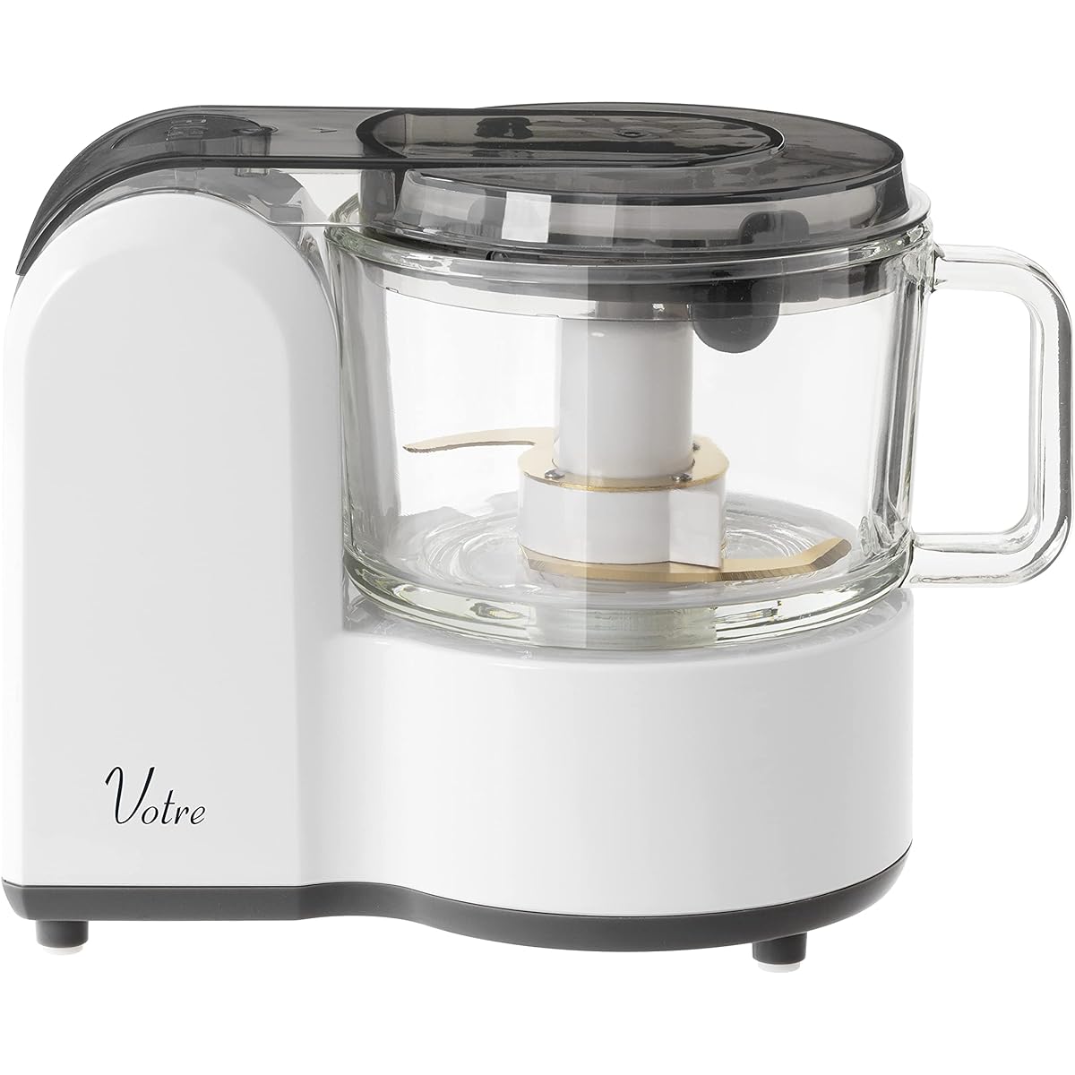[Yamazen] Food processor 4 functions in 1 (chopping / mixing / grating / kneading) Maximum cooking capacity 500g Easy operation Mixer Electric grater Compact storage Votre White MFC-G501(W)