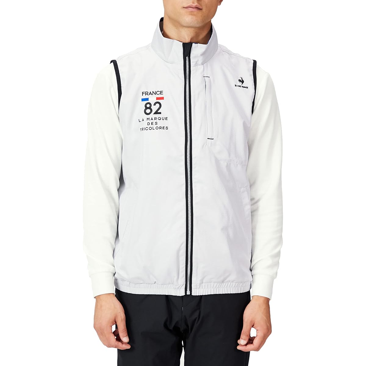 [Le Coq Sportif] 2022 Autumn/Winter Model Outer Vest Water Repellent, Windproof, UPF15, Suitable for Light Rain, Men's