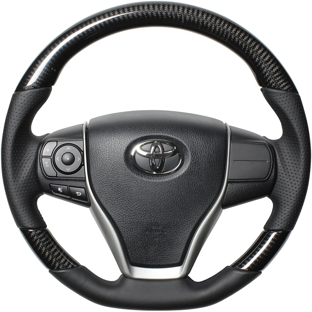 REAL Steering [Esquire/Voxy/Noah (80 series)] Premium Series Black Carbon U60-BKC-BK-VXY