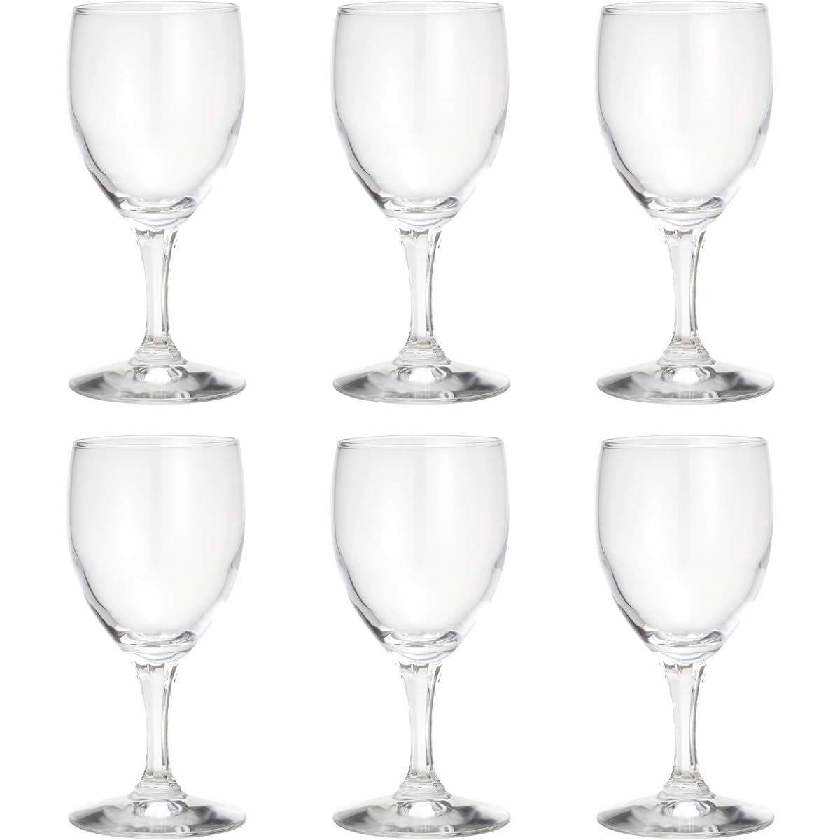 Toyo Sasaki Glass Wine Glass 195ml New Spur Made in Japan Dishwasher Safe 32035 Set of 6