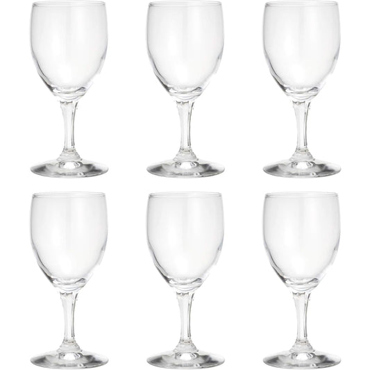 Toyo Sasaki Glass Wine Glass 195ml New Spur Made in Japan Dishwasher Safe 32035 Set of 6