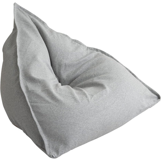 Flex Sales Bead Cushion Made in Japan Calm Triangle Bead Sofa Sweatshirt Light Gray L Size TAG-100