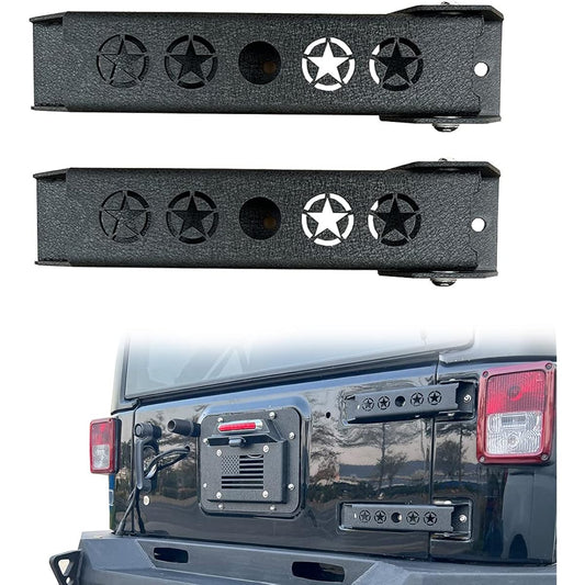 RONGHUI WRANGLER Tail Gate Hinge Set Star Steel Reinforcement 2007-2018 WRANGLER JK & JKU