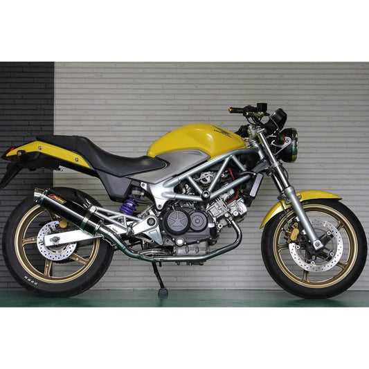 Realspeed Honda VTR250/F (MC33) Bike Muffler (FI Vehicle Only) Cougar Stainless Steel Black Color Full Exhaust Muffler RSP-CGA-002