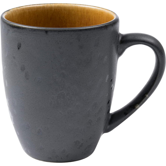 Bitz Mug Tea Cup Coffee Cup 300ml Set of 4 821390 Black/Amber