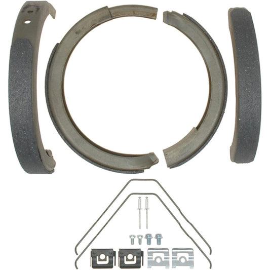 ACDelco 14784B Advantage Bonded Rear Parking Brake Shoe with Hardware
