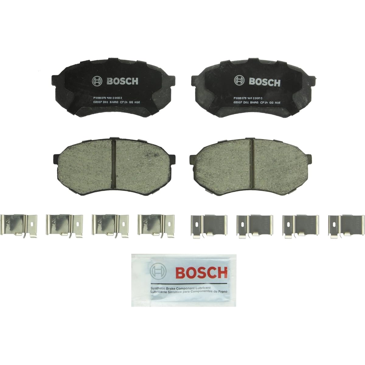 BOSCH BC433 QUIETCAST Premium Ceramic Disc Brake Pad Set Crisler Conquet/Mitsubishi Star on/Prims Conquest/Toyota Cresida/Pickup/Tacoma -Front