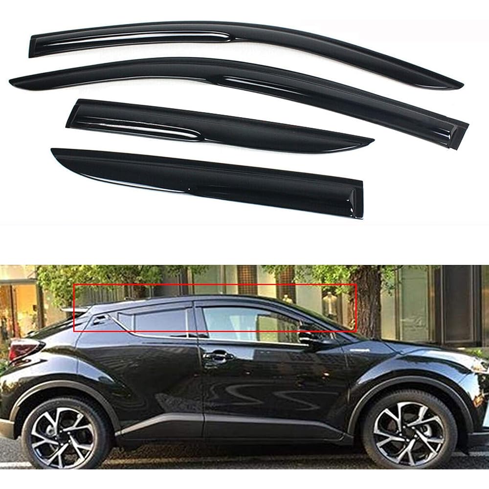 MUNIRATER Side Window Viser Deflector Rain Guard replacement