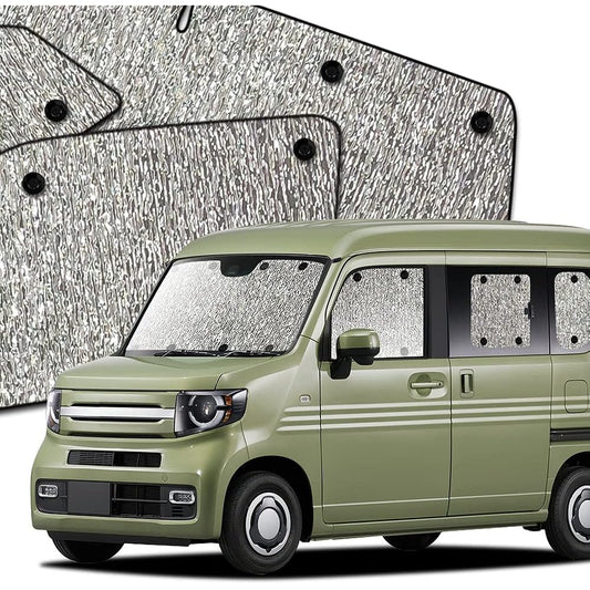 Hobby Craftsman Sunshade Seamless Sunshade N-VAN JJ1/2 Series N-VAN + Style JJ1/2 Series +STYLE FUN +STYLE COOL Car Curtain Sleeping in the Car Car Film Full Set Made in Japan "03s-c025-sa"