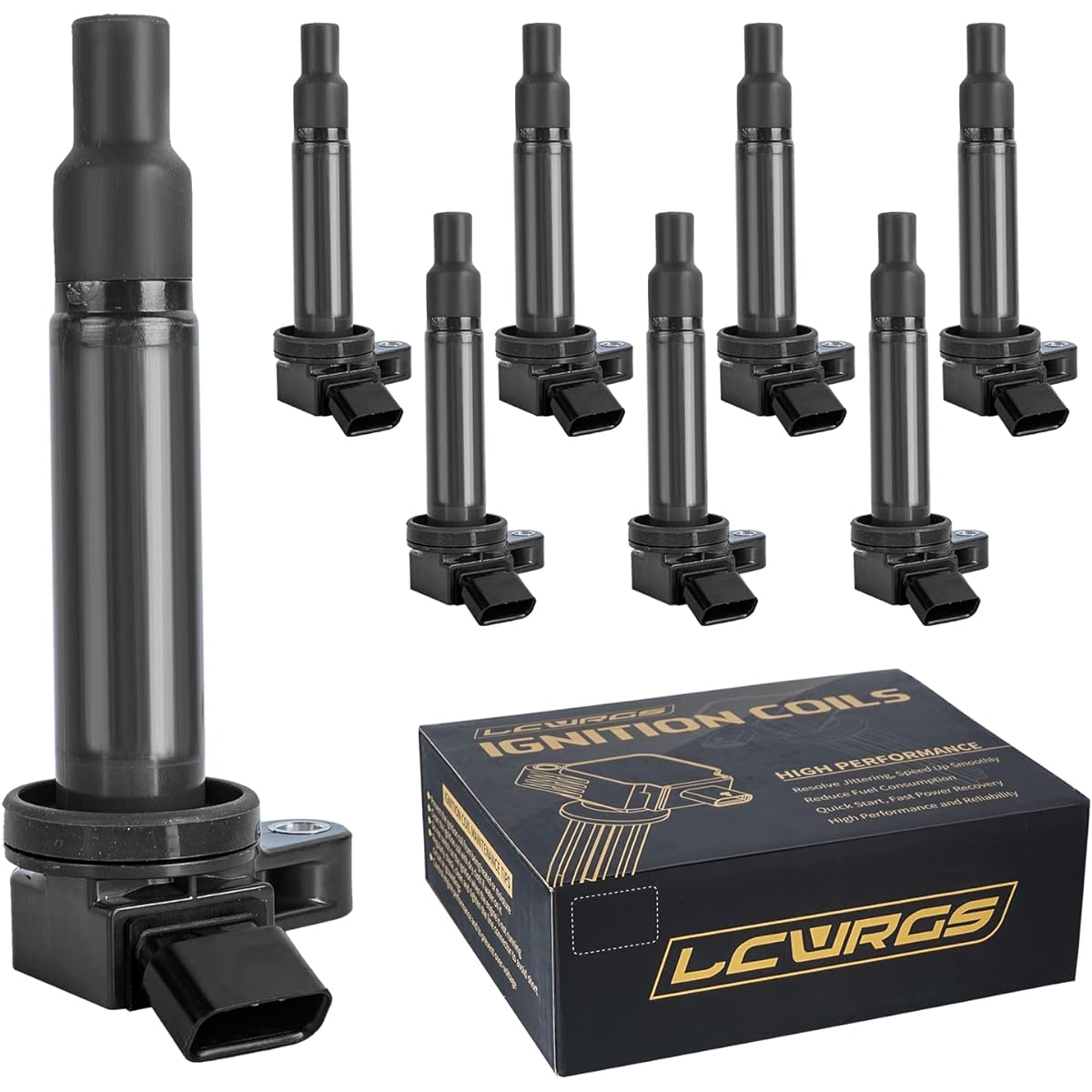 Ignition Coil Pack 8 pieces V8 4.7 4.3 20002 2002 2002 2003 2006 2007 2007 2007 2007 2008 2008 2008 2008 Toyota Tandra LeXus LXUS LX470 GX470 GX430 LS430 LS430 SC430 SC430 SC430 UF230 UF230 UF493 Annex