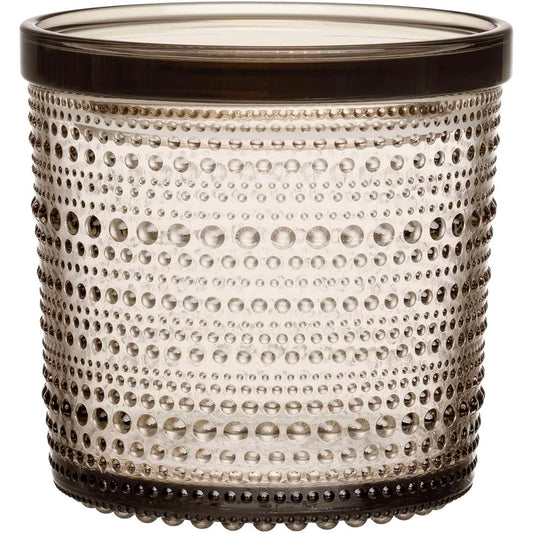 [Regular Imported Product] Iittala Kastehelmi Jar Storage Container 116 x 114mm Linen 1051170
