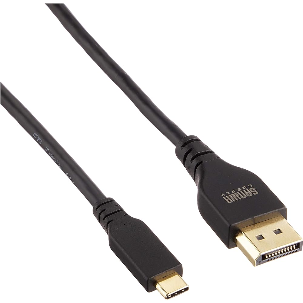 Sanwa Supply TypeC-DisplayPort conversion cable (bidirectional) (black, 1.5m) KC-ALCDPR15