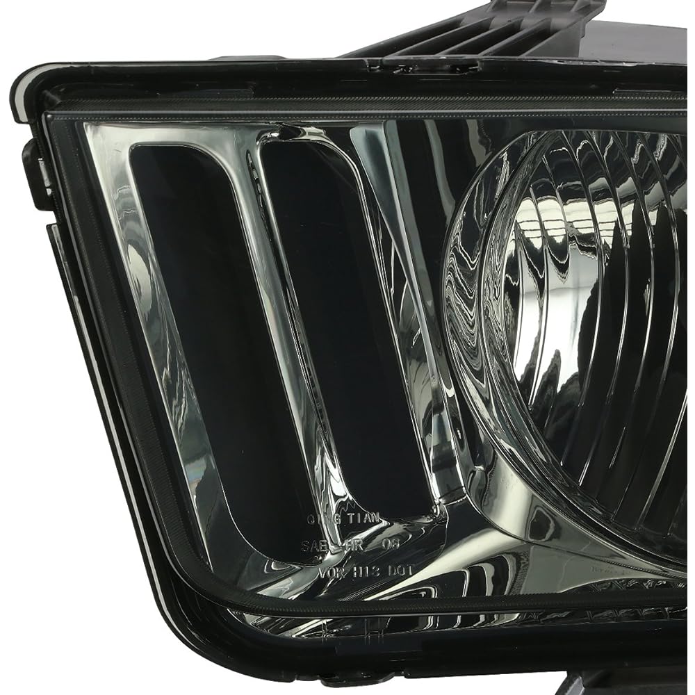 DNA MOTORING HL-OH-FM05-SM-CL1 Smoke lens headlight replacement 05-09 Mustang compatible