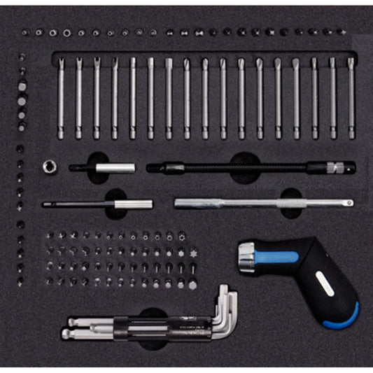 KS TOOLS GEARplus screwdriver set 1/4" 103 pcs 2/3 system insert 815.2340