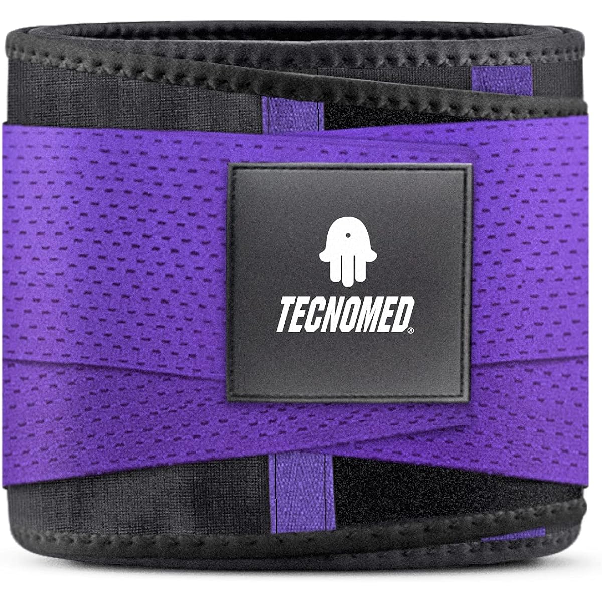 Tecnomed Waist Training Belt Corset Body Shaper Belly Band Shaping Weight Loss Compression Band for Weight Loss/Training/Fitness M Purple