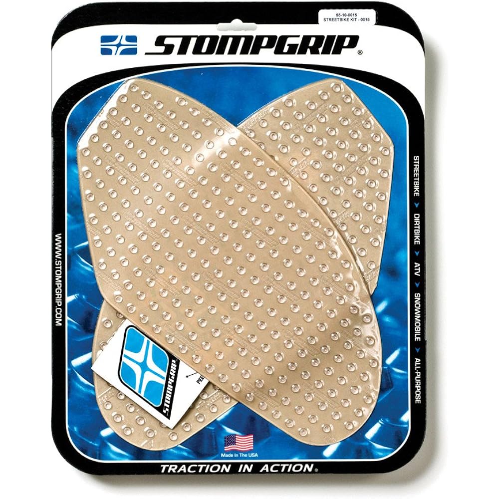 STOMPGRIP Traction Pad Tank Kit VOLCANO Clear VTR1000SP-1(03-06) 55-2001