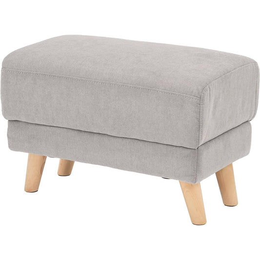 Hagiwara Ottoman Stool Sofa 1 Person Leg Rest Compact Fabric Width 60 Depth 35 Height 42 Gray Bright OT-GY