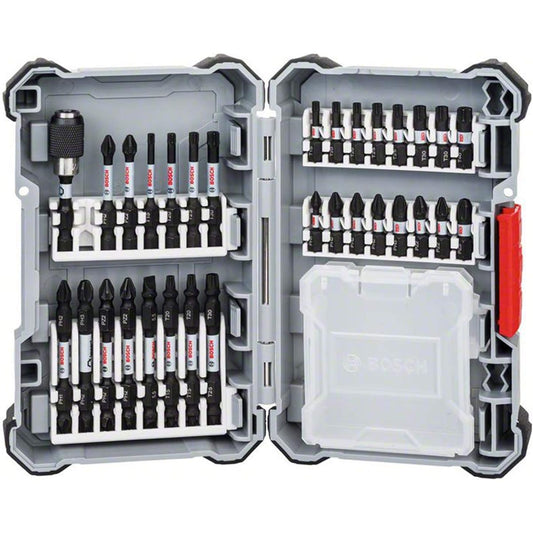 BOSCH driver bit set (31 pieces, hexagonal shaft 6.35mm, 9mm groove shank, 50mm, case included) 2607017574