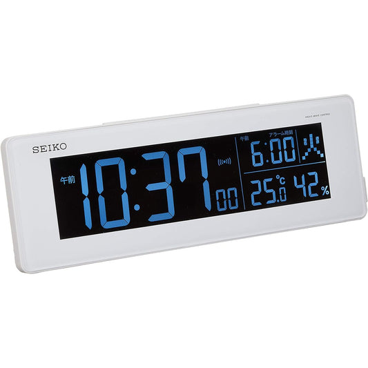Seiko Clock Alarm Clock Radio Digital AC Color LCD Series C3 White DL205W SEIKO