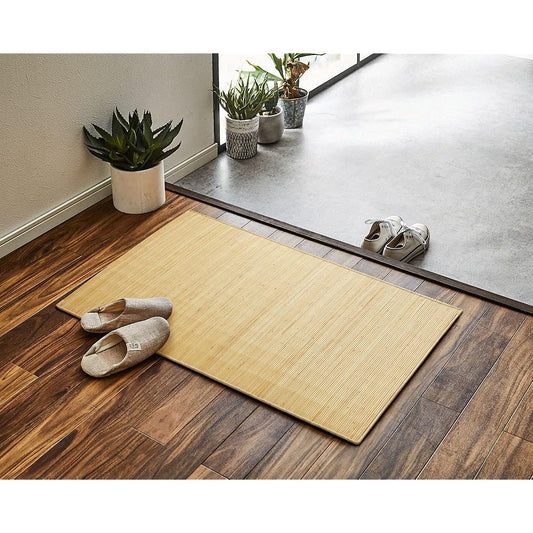 Ikehiko Corporation Ikehiko Rattan Mat Hallway Entrance Mat Java Approx. 60 x 90cm Cool Natural Material #5201960